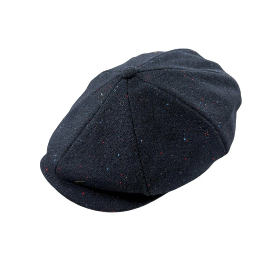 Speckled 'Brooklyn' Newsboy Cap (NAVY)