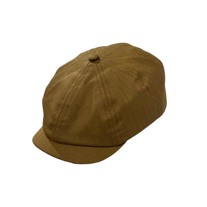 Brooklyn Bakerboy Cap - Herringbone Cotton 'Newsboy'
