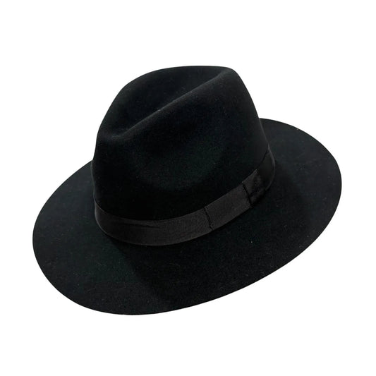 Cashmere Crushable Fedora (BLACK)