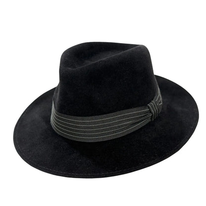 Shaftesbury fedora in velour furfelt