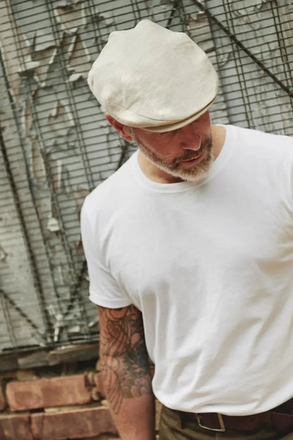 British Linen Flat Cap