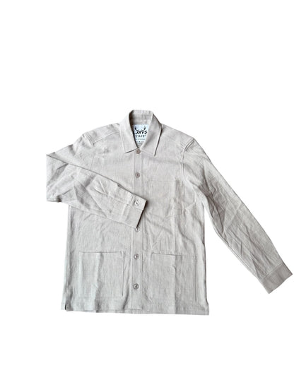 Stone wash linen jacket