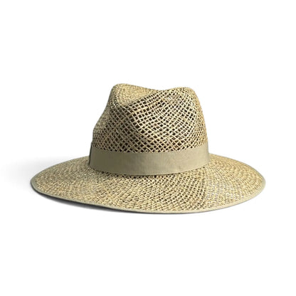 Ladies Wide Fedora Seagrass
