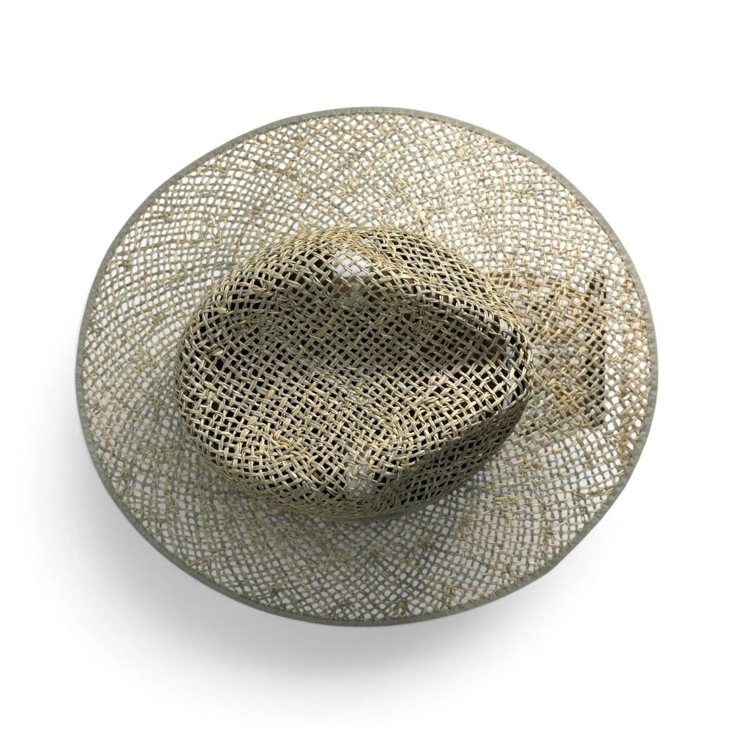 Ladies Wide Fedora Seagrass