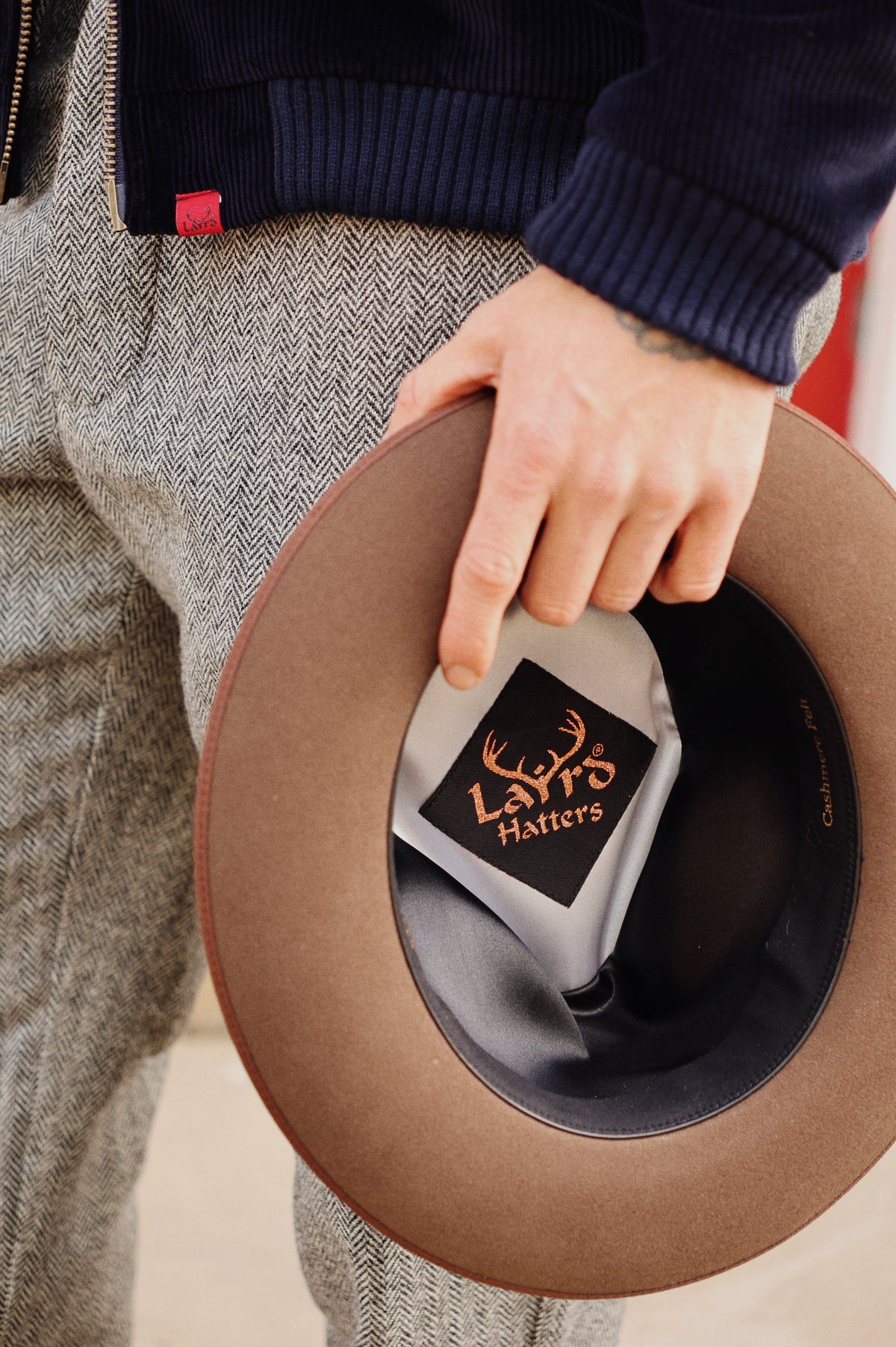 Alfred Cashmere Suede Fedora