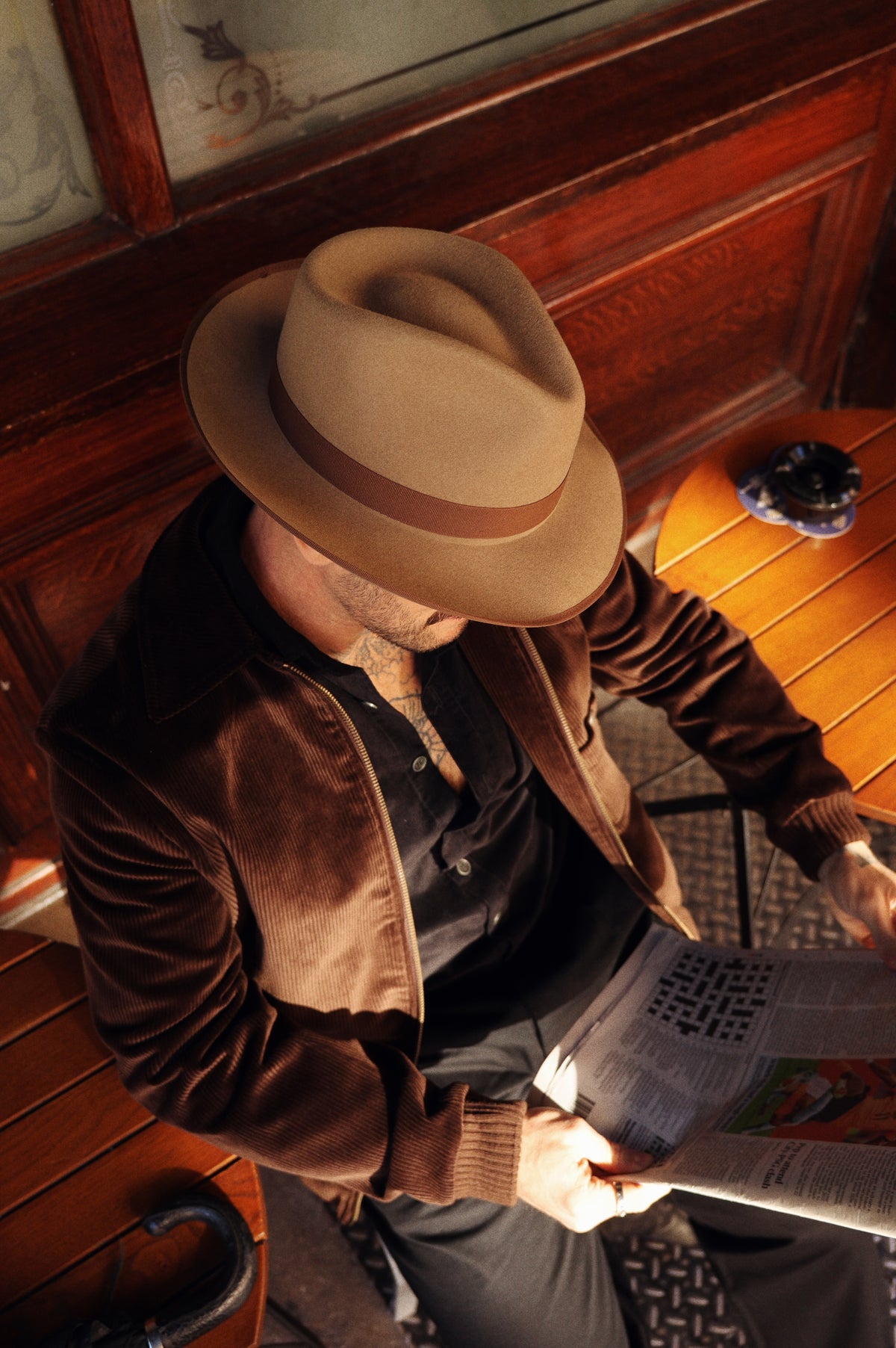 Alfred Cashmere Suede Fedora