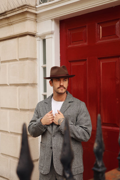Alfred Cashmere Suede Fedora