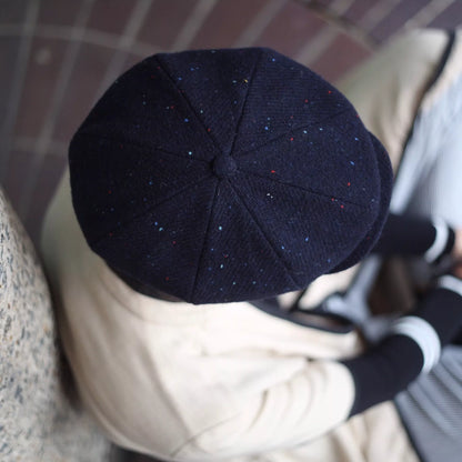 Speckled Harris Tweed 'Brooklyn' Newsboy Cap