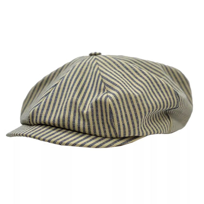 Cotton Stripe Bakerboy Cap